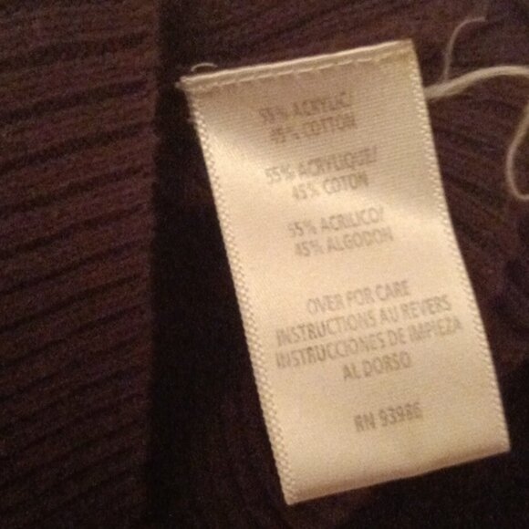 Casual Corner Tan and Brown Cardigan Cotton Acrylic Size Large - Picture 4 of 9